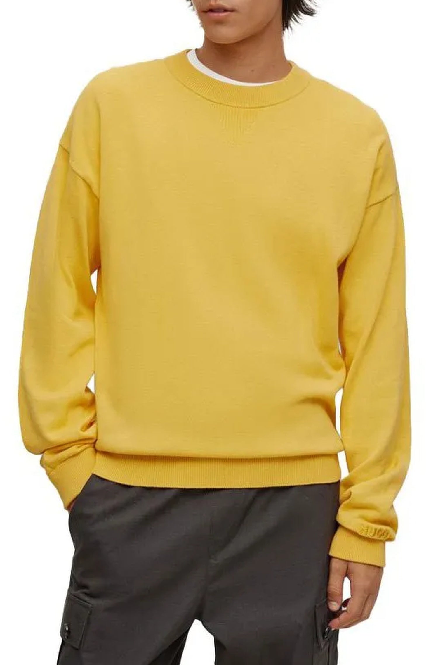 Pull Swart - Medium Yellow