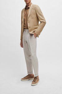 Veste de costume Heston en lin - Open White
