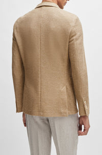 Veste de costume Heston en lin - Open White