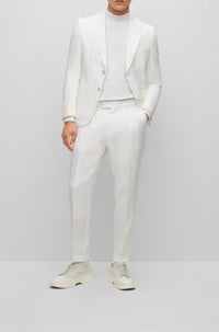 Veste de costume Hutson en lin - White