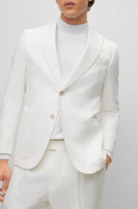 Veste de costume Hutson en lin - White