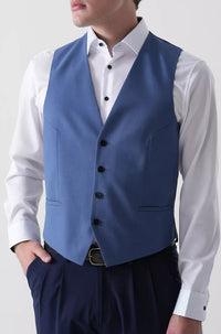 Veston de costume en laine mélangée - Navy