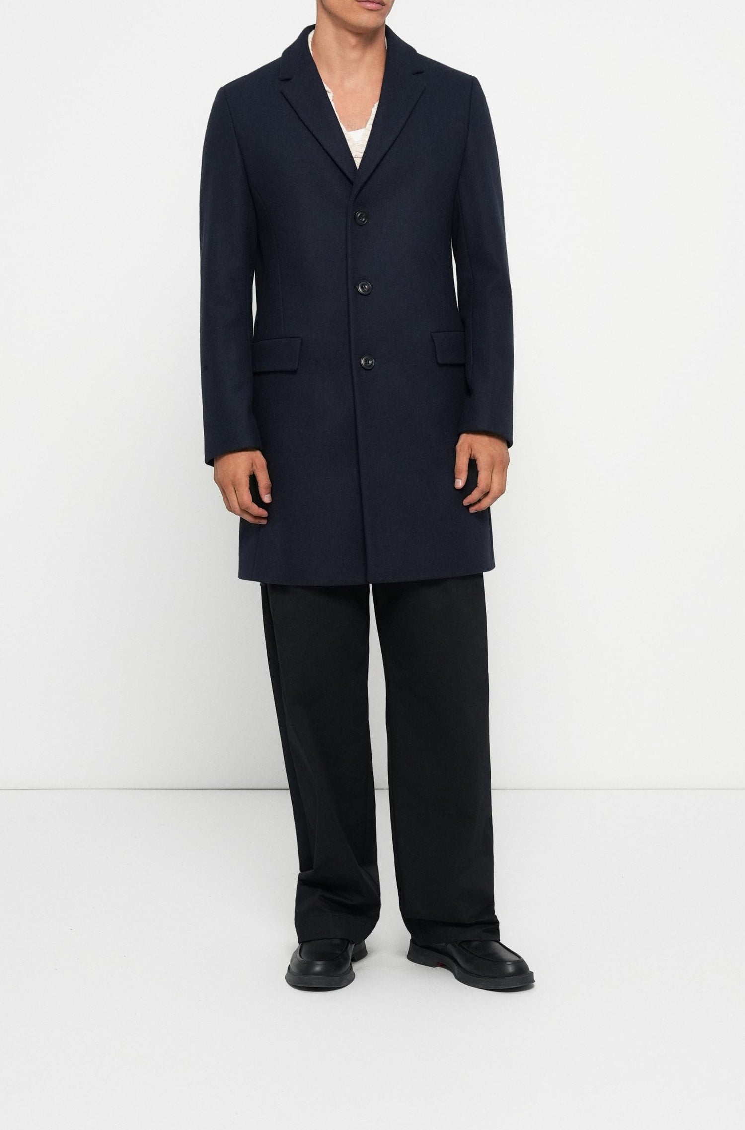 Manteau Migor en laine - Dark Blue