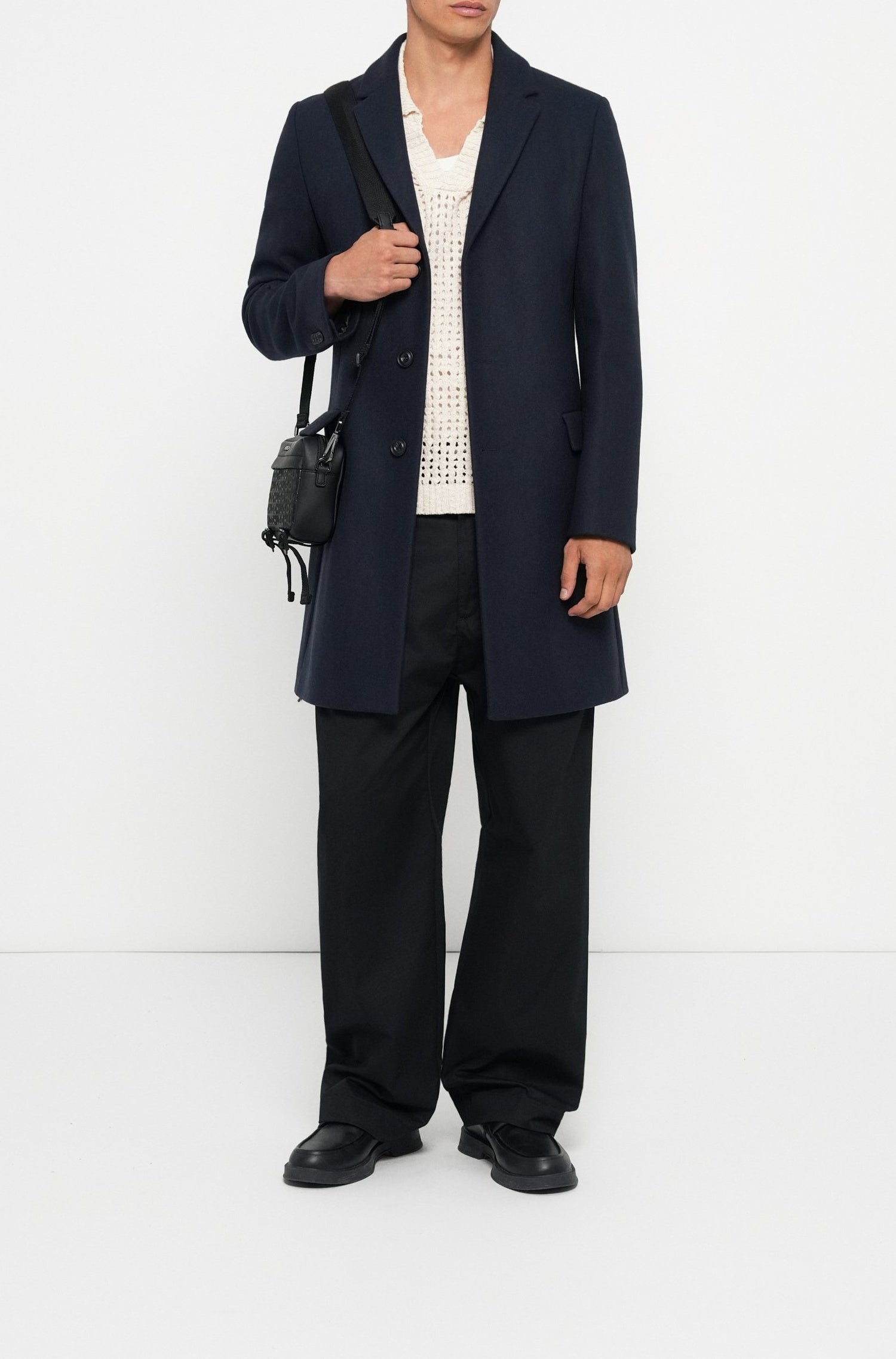 Manteau Migor en laine - Dark Blue