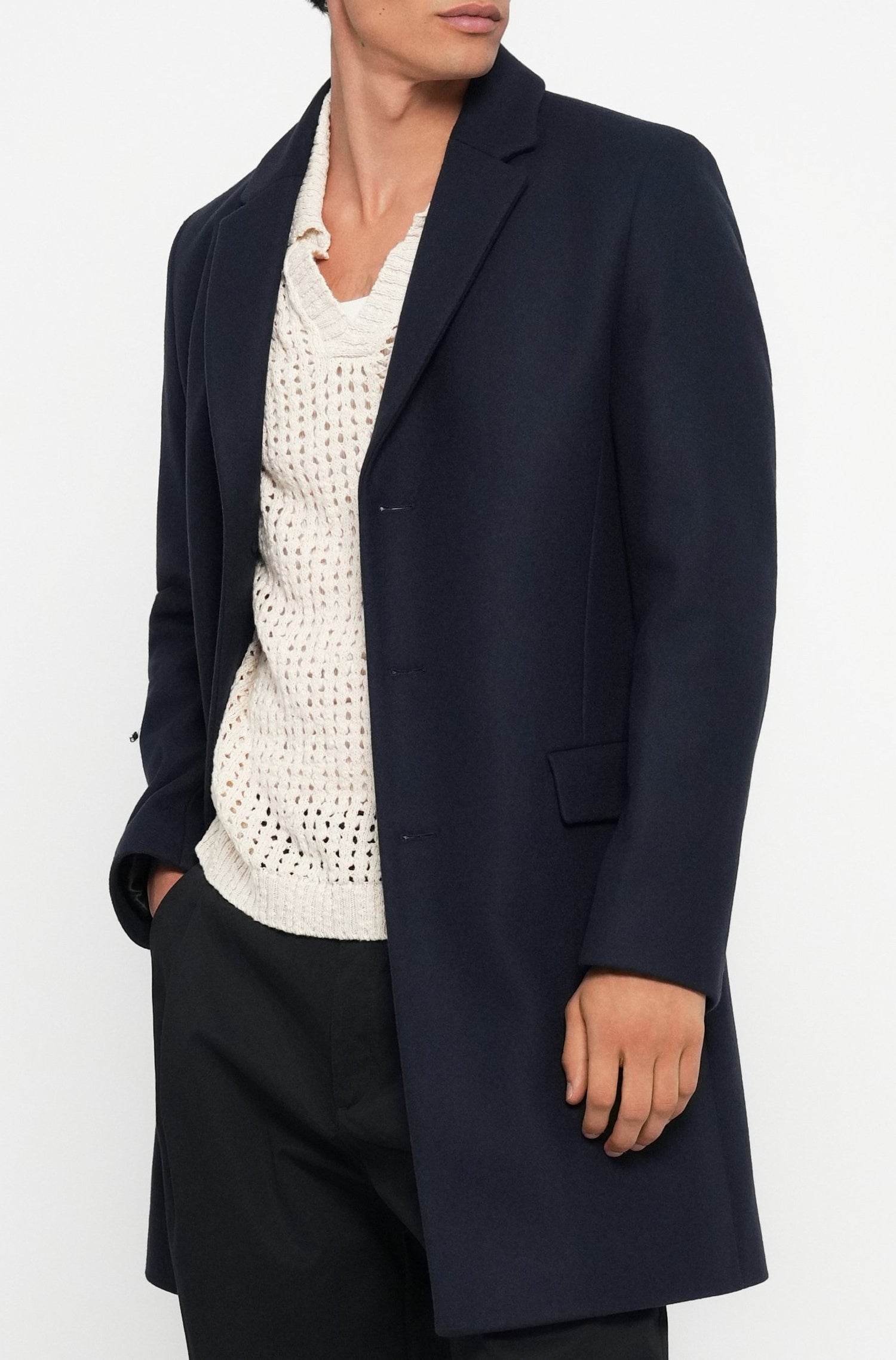 Manteau Migor en laine - Dark Blue
