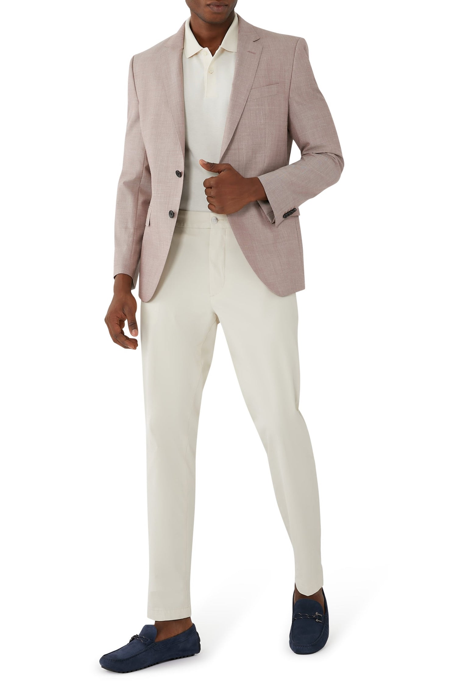 Veste de costume Huge en laine - Open Pink