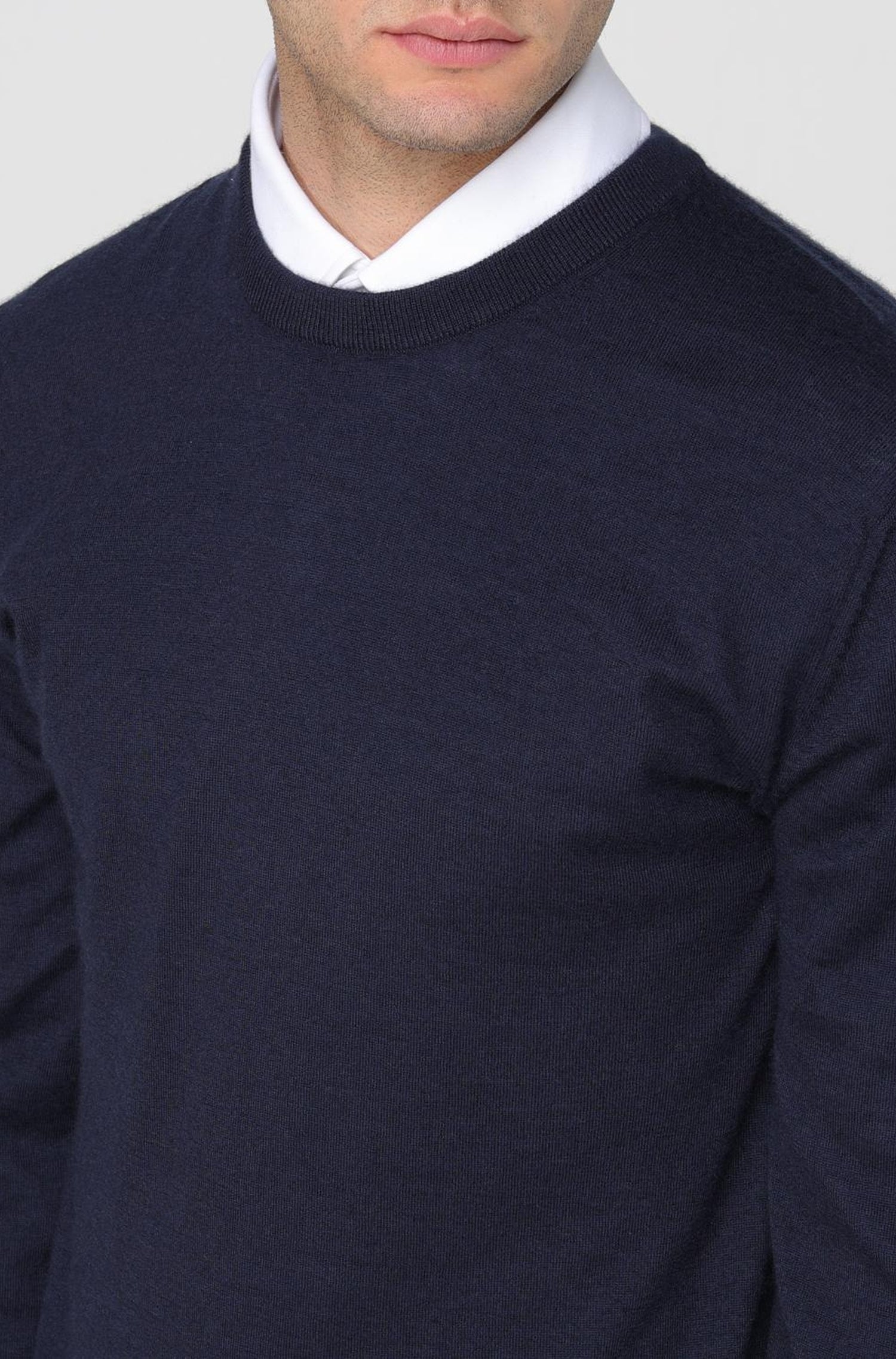 Pull Borello en cachemire - Dark Blue