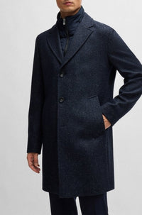 Manteau Hyde en laine - Dark Blue