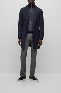 Manteau Hyde en laine - Dark Blue