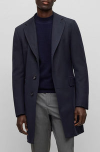 Manteau Hyde en laine - Dark Blue