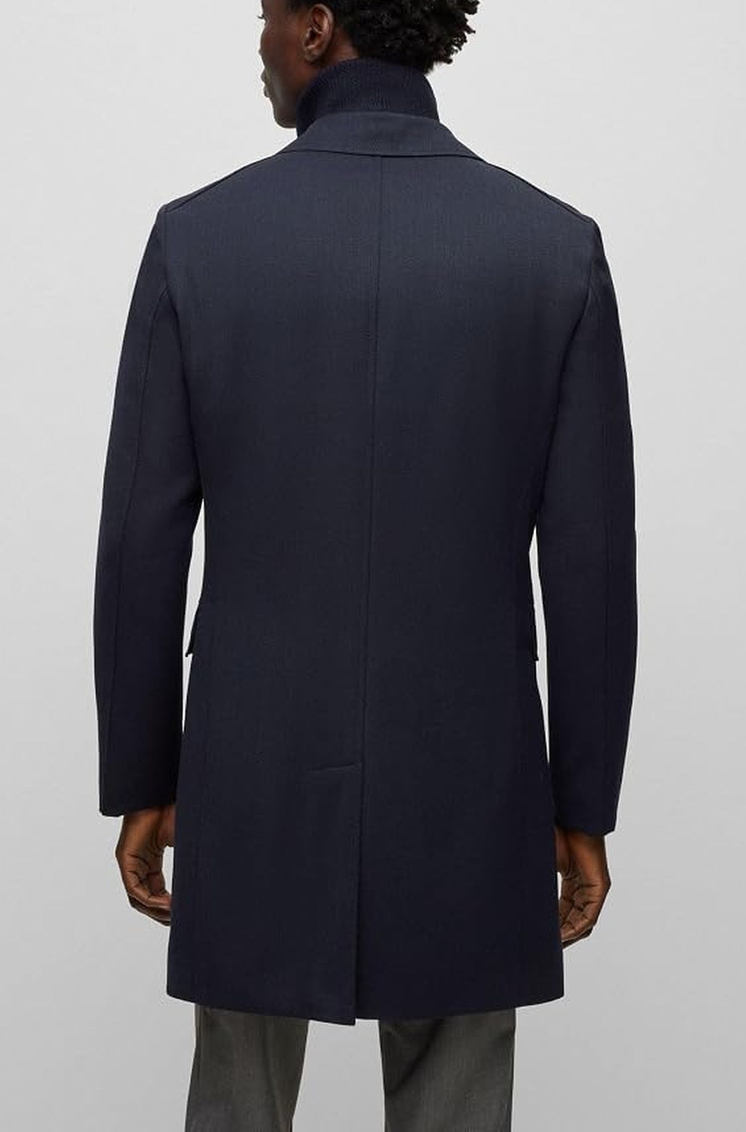 Manteau Hyde en laine - Dark Blue