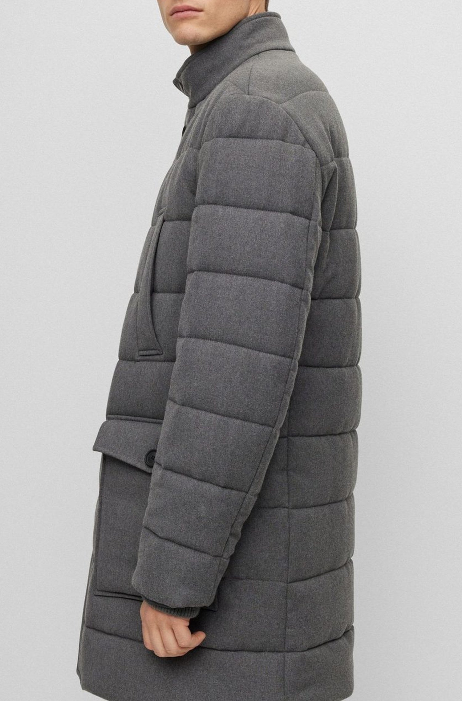 Manteau Jared en laine - Medium Grey