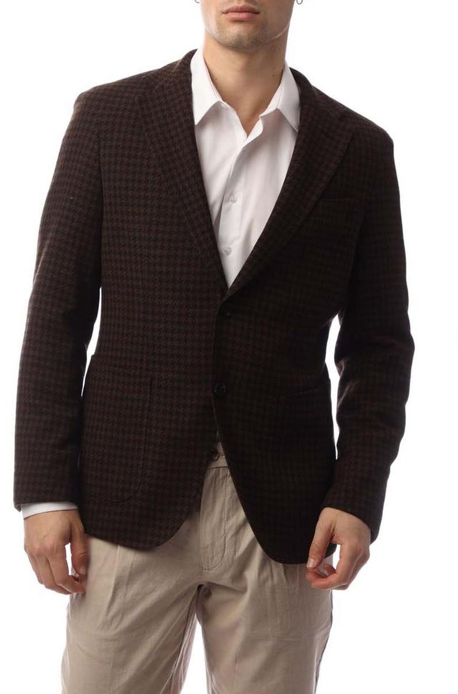 Veste de costume Heston en laine - Dark Brown