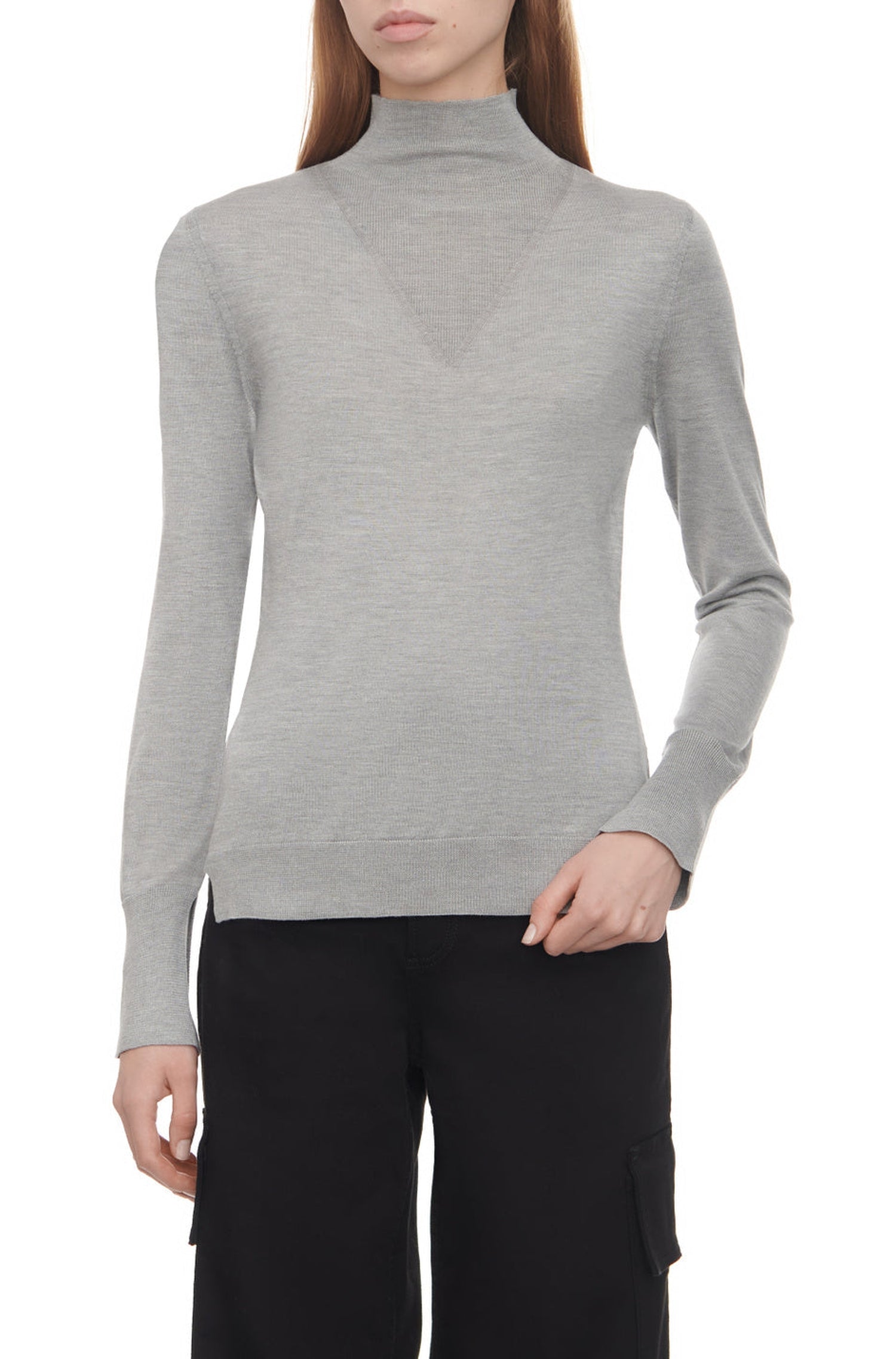 Famel silk jumper - Silver