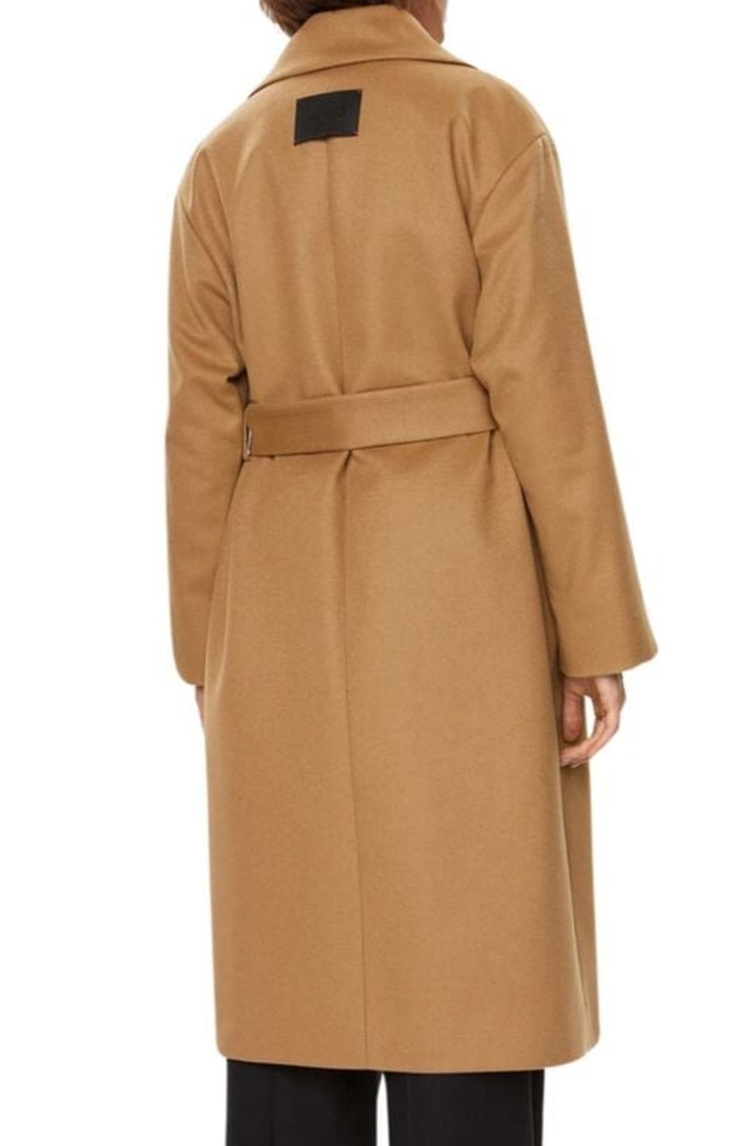 Manteau Mabellina oversize en laine - Open Brown