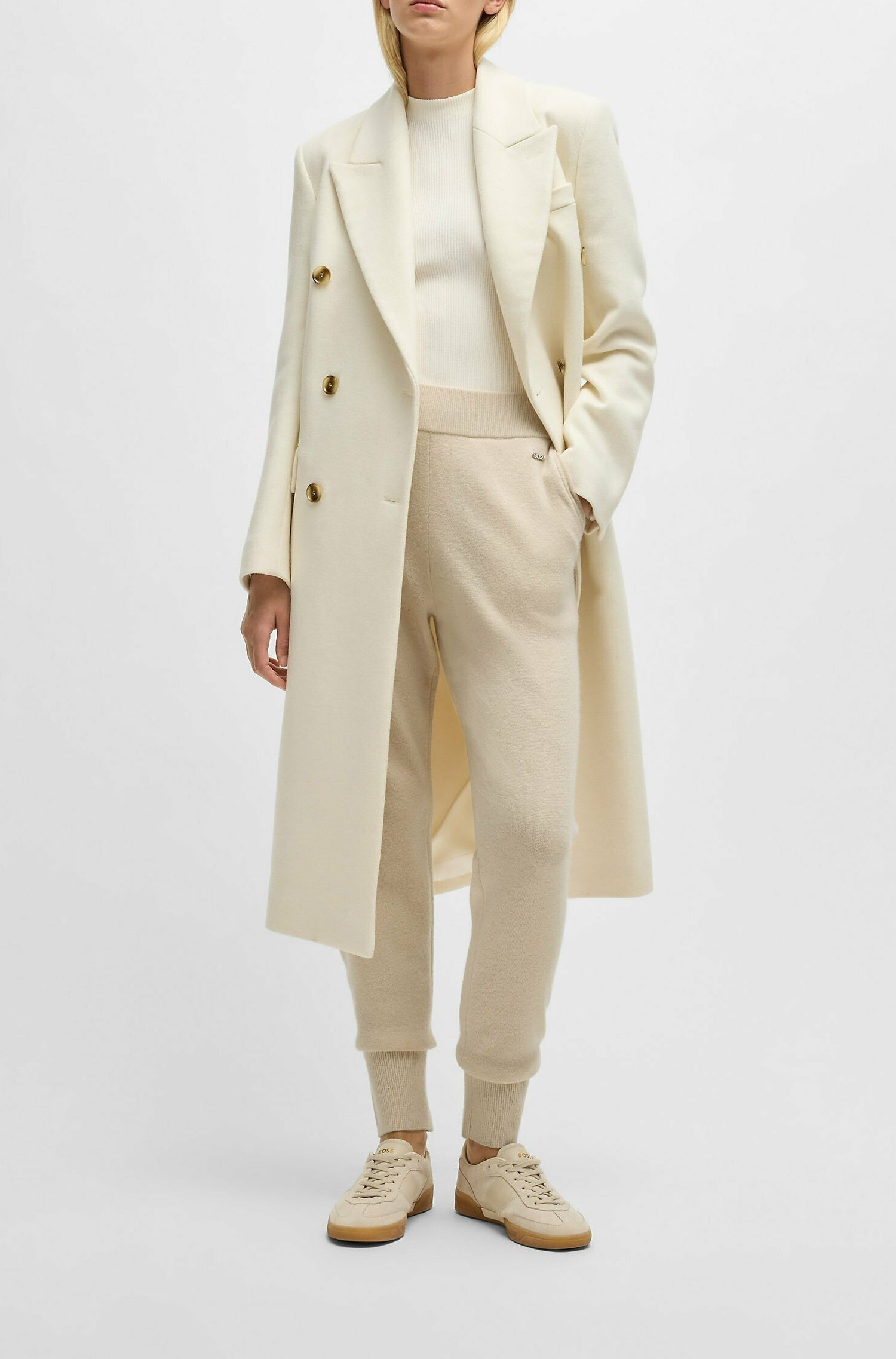 Pantalon Faboosia en laine - Open Yellow