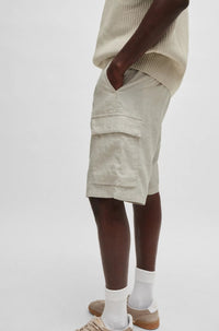 Short Sisla en lin - Light Beige