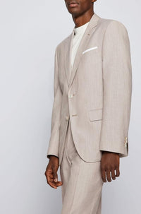 Veste de costume Hutson en laine mélangée - Medium Beige