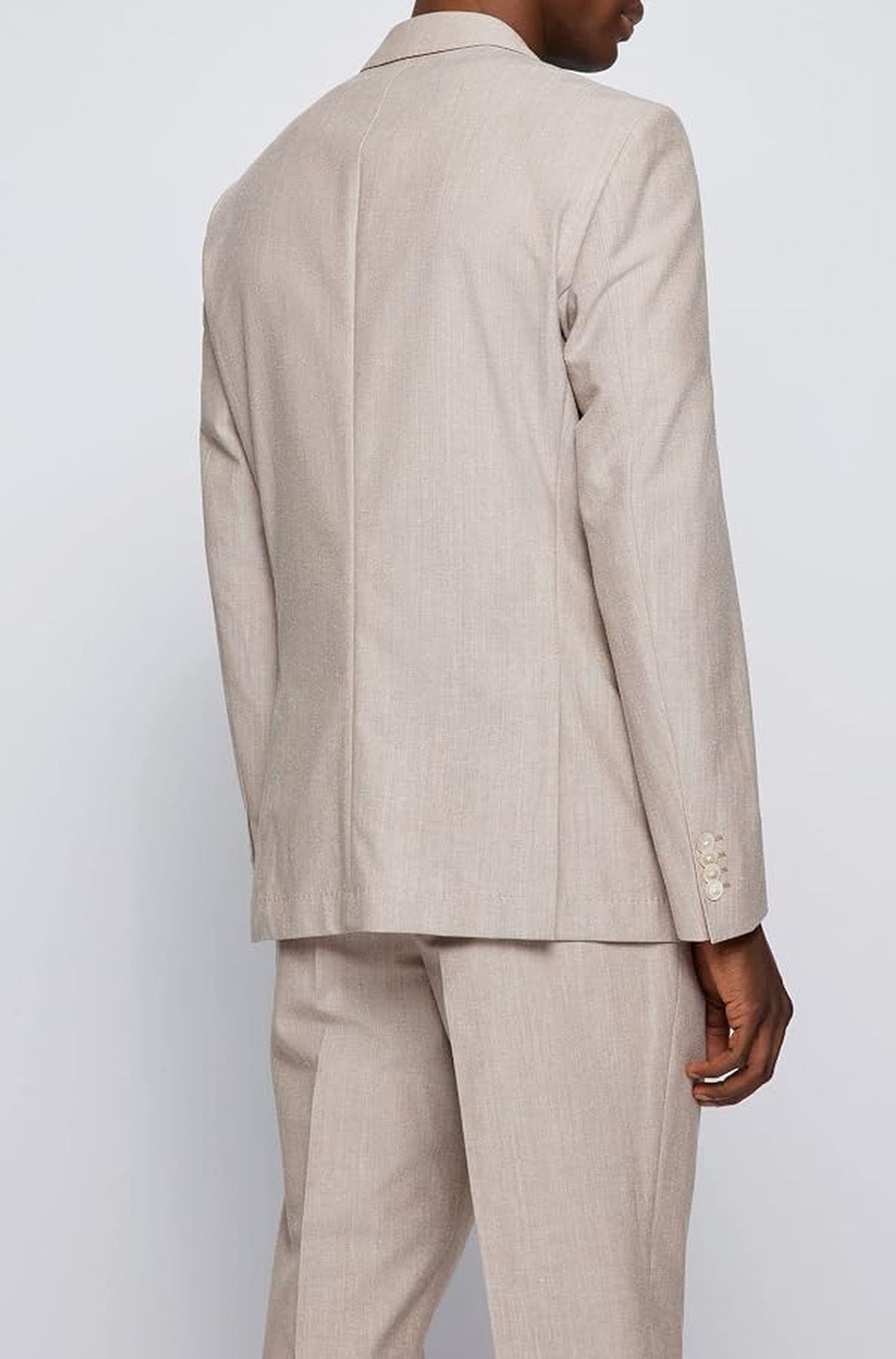 Veste de costume Hutson en laine mélangée - Medium Beige