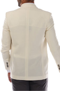 Blazer Japelara en laine & lin - Open White