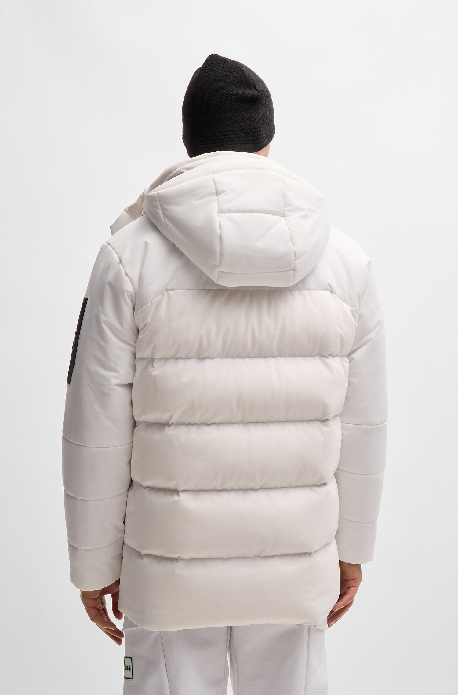 Doudoune mi-longue Havoc à capuche - White