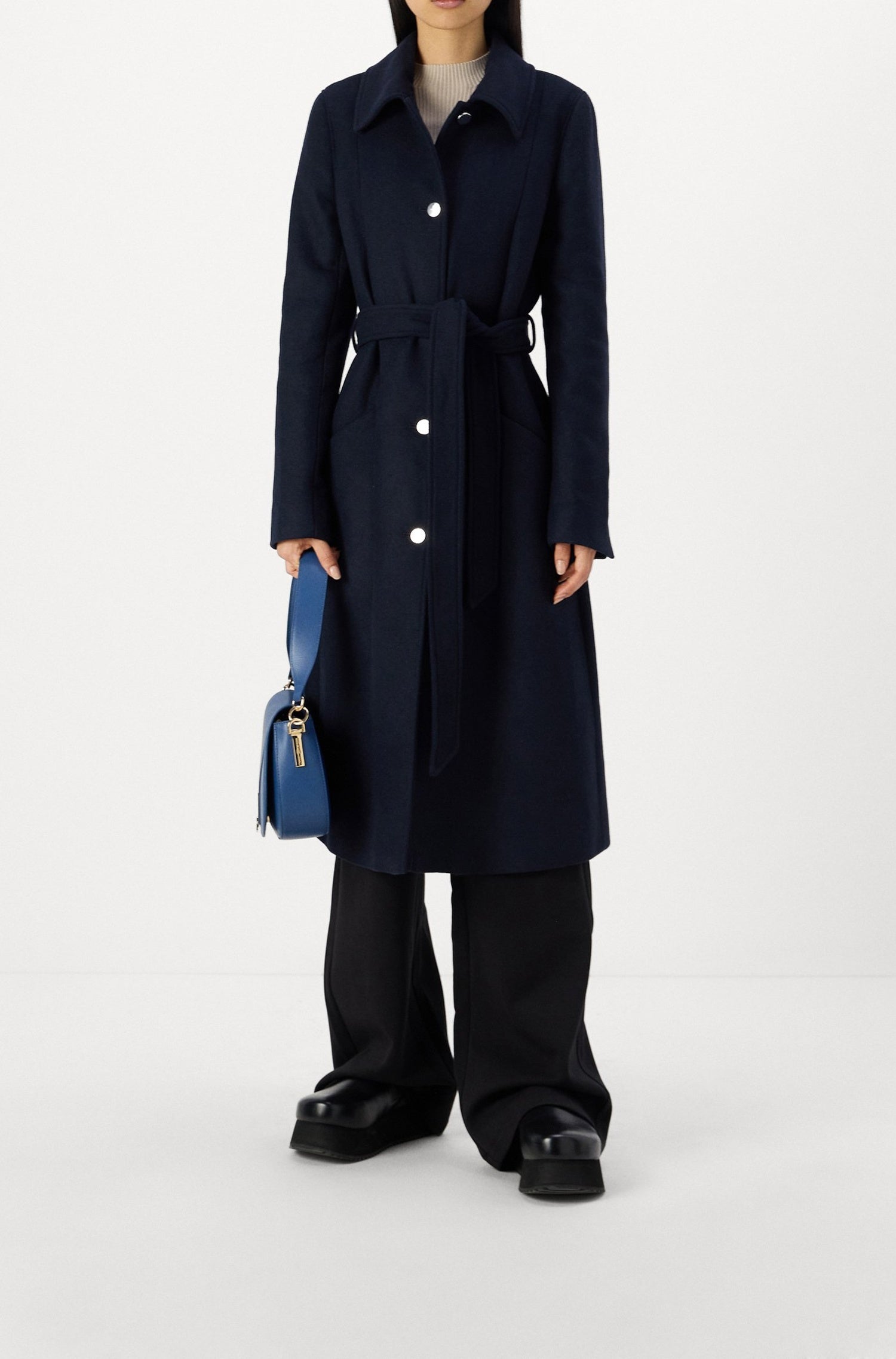 Manteau Casiotta en laine - Dark Blue