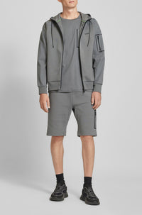 Hariq shorts with an elasticated waistband - Dark Beige