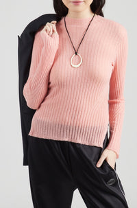 Pull Fennon en laine - Light & Pastel Pink