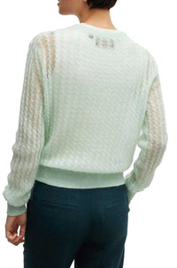Familiana wool jumper - Turquoise & Aqua