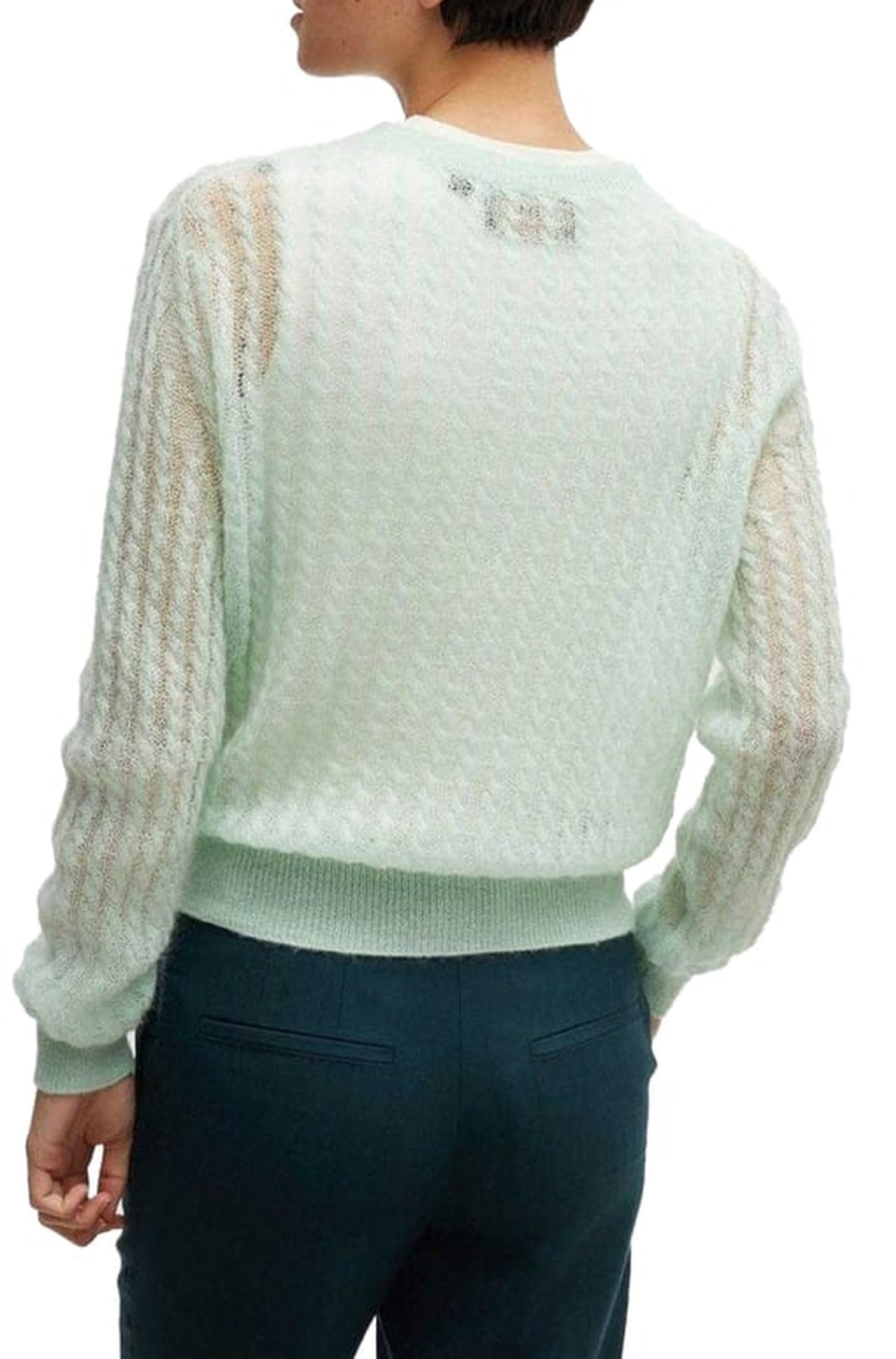 Familiana wool jumper - Turquoise & Aqua