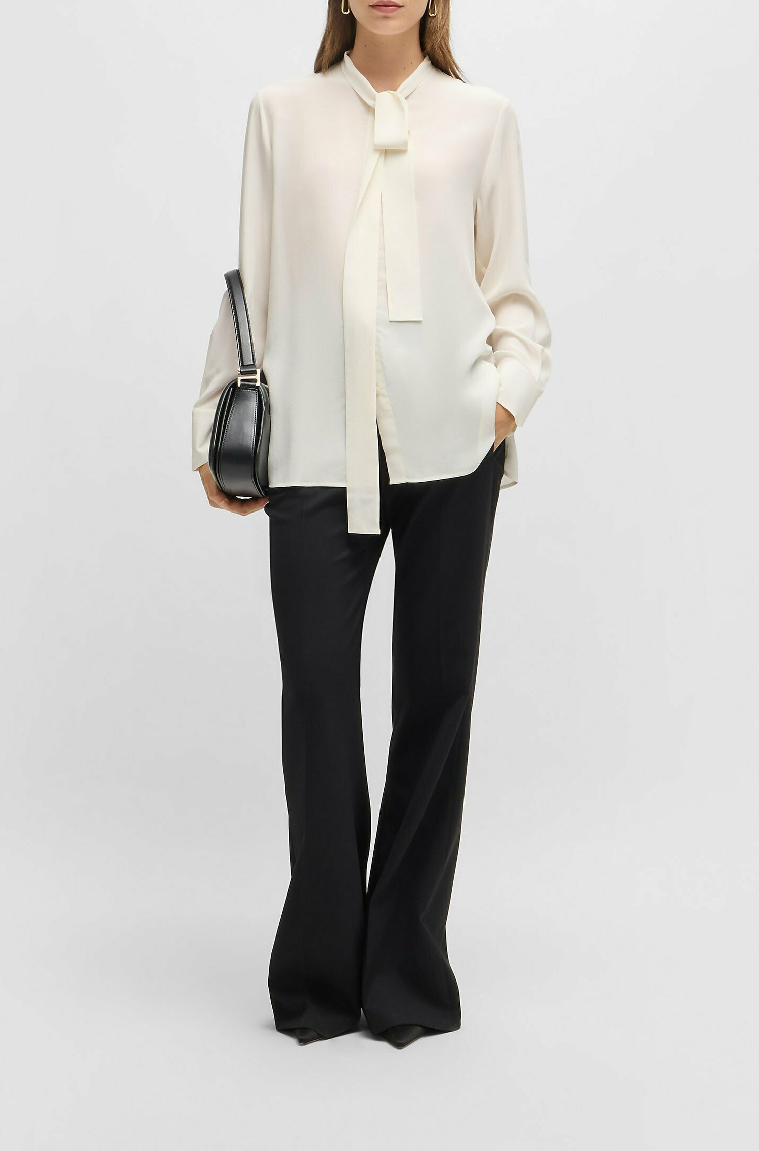 Blouse Bryon en soie - Open White