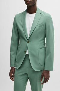 Veste de costume Hanry en laine - Open Green