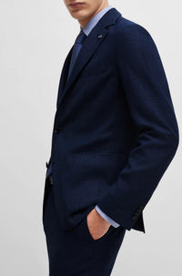 Veste de costume Hanry en laine mélangée - Dark Blue