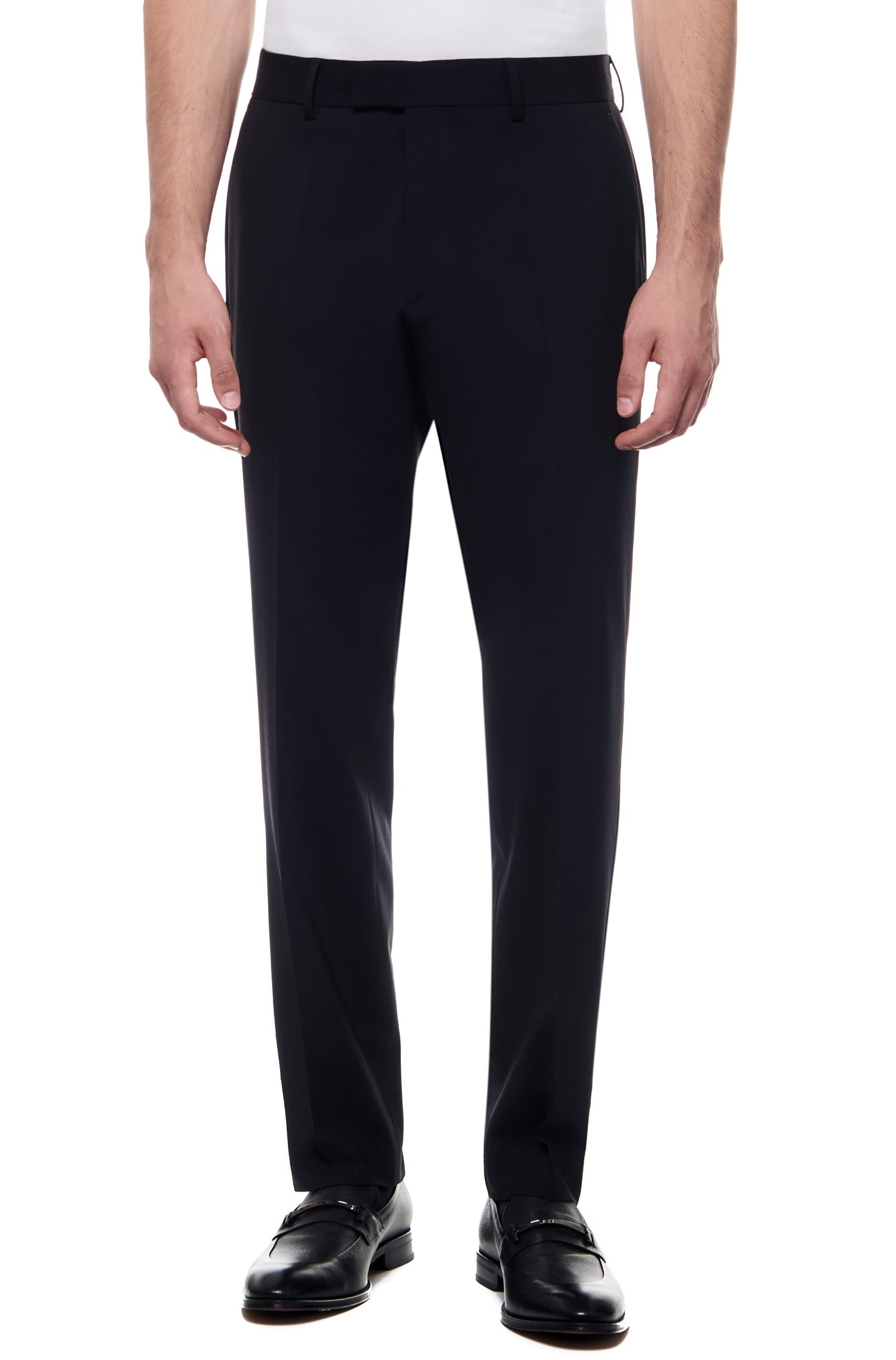 George wool trousers - Open Red