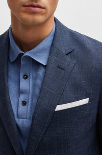 Veste de costume Hutson en laine - Navy