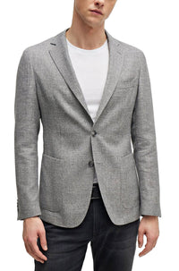 Veste de costume Hanry en laine - Silver