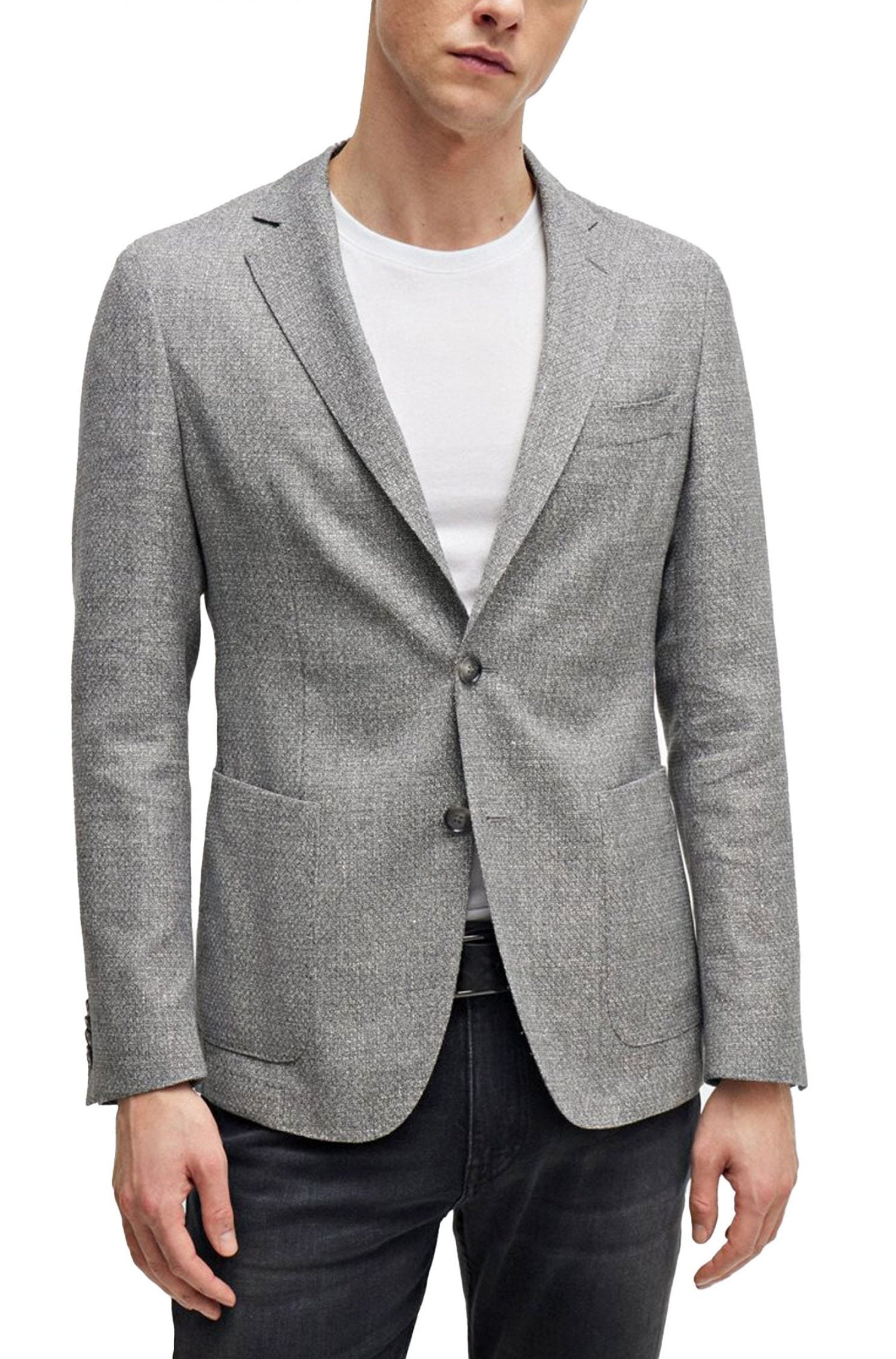 Veste de costume Hanry en laine - Silver