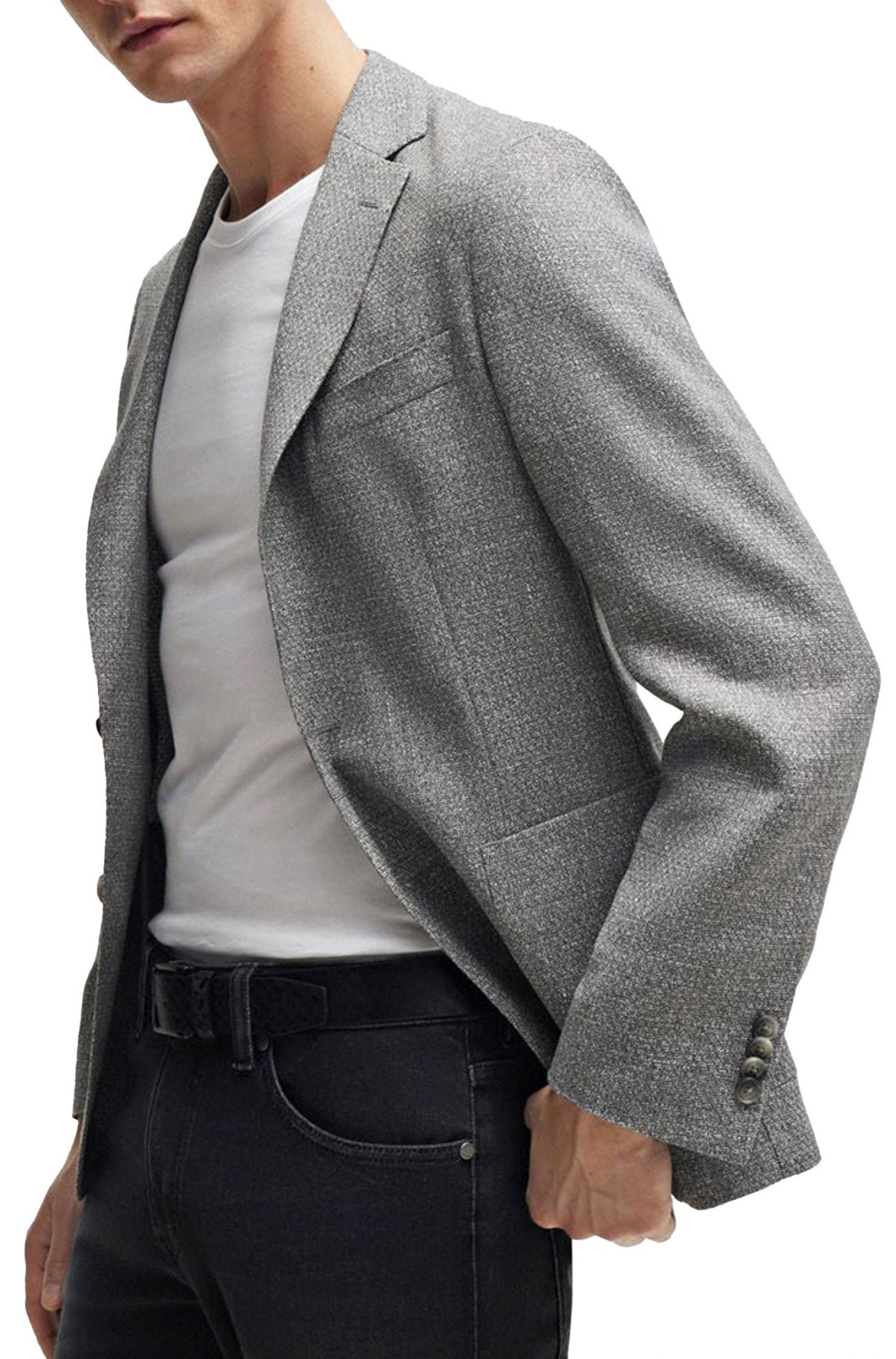 Veste de costume Hanry en laine - Silver