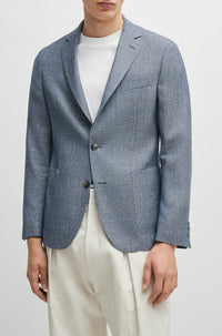 Veste de costume Hanry en laine - Navy