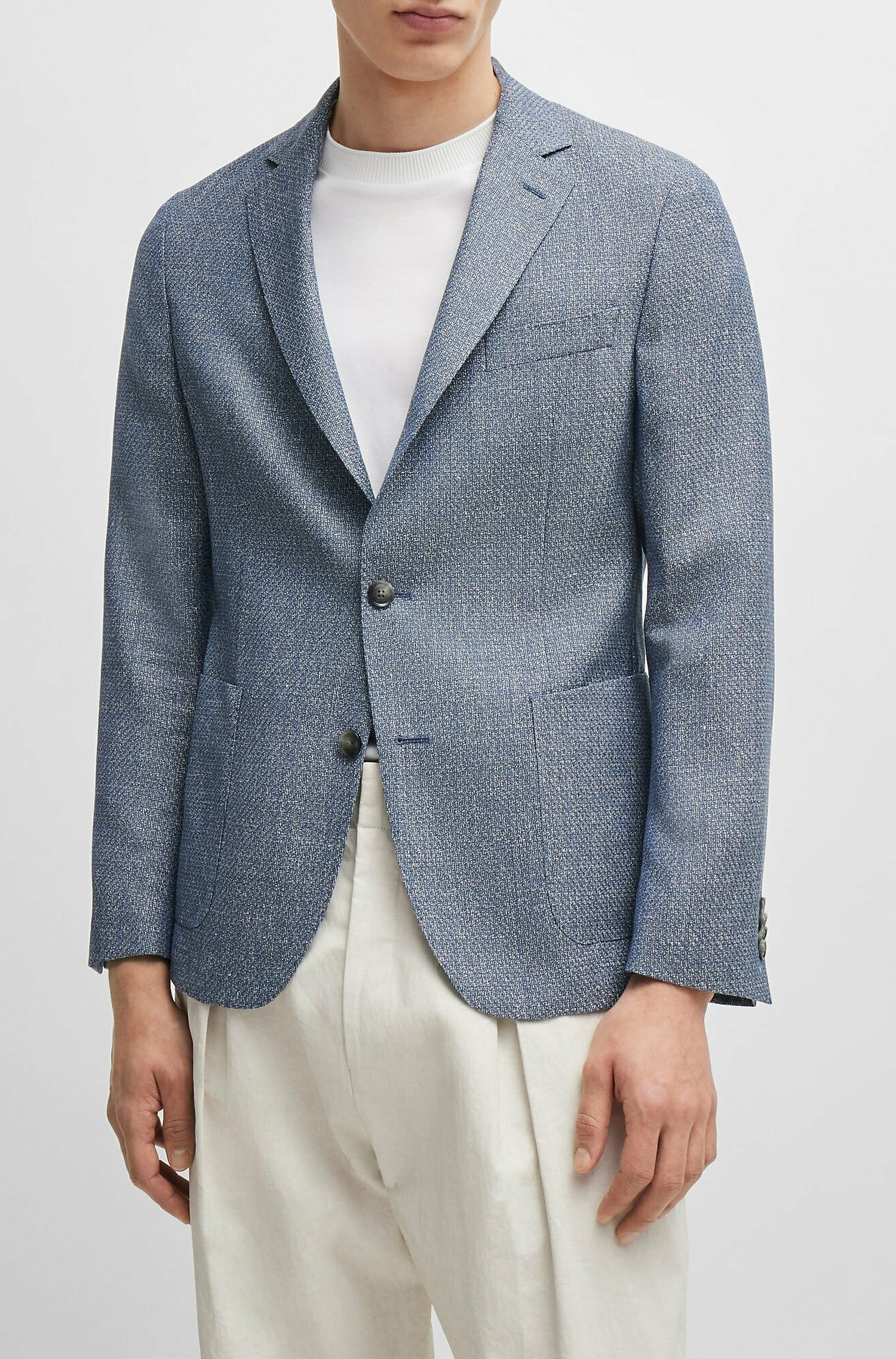 Veste de costume Hanry en laine - Navy
