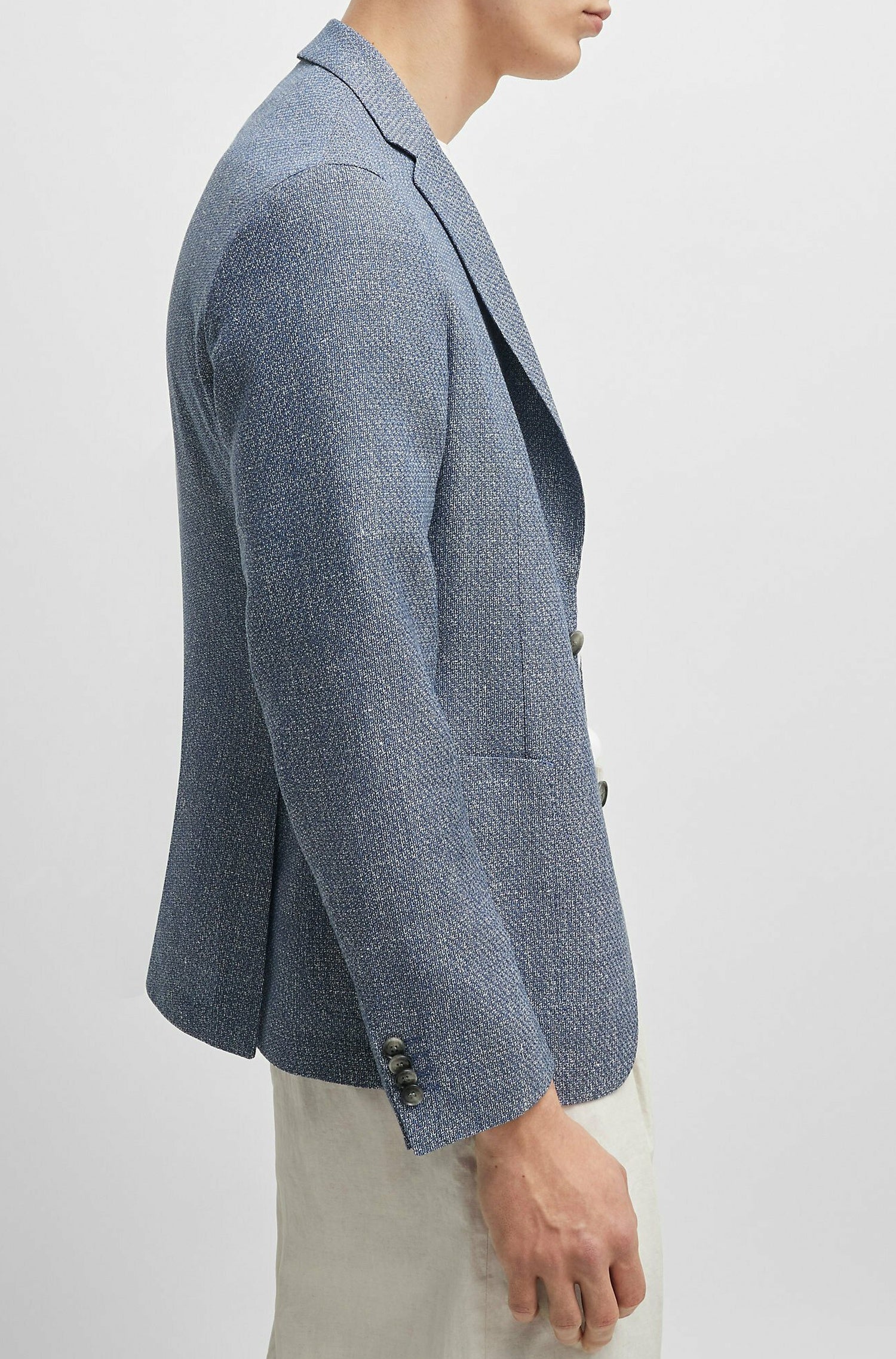 Veste de costume Hanry en laine - Navy