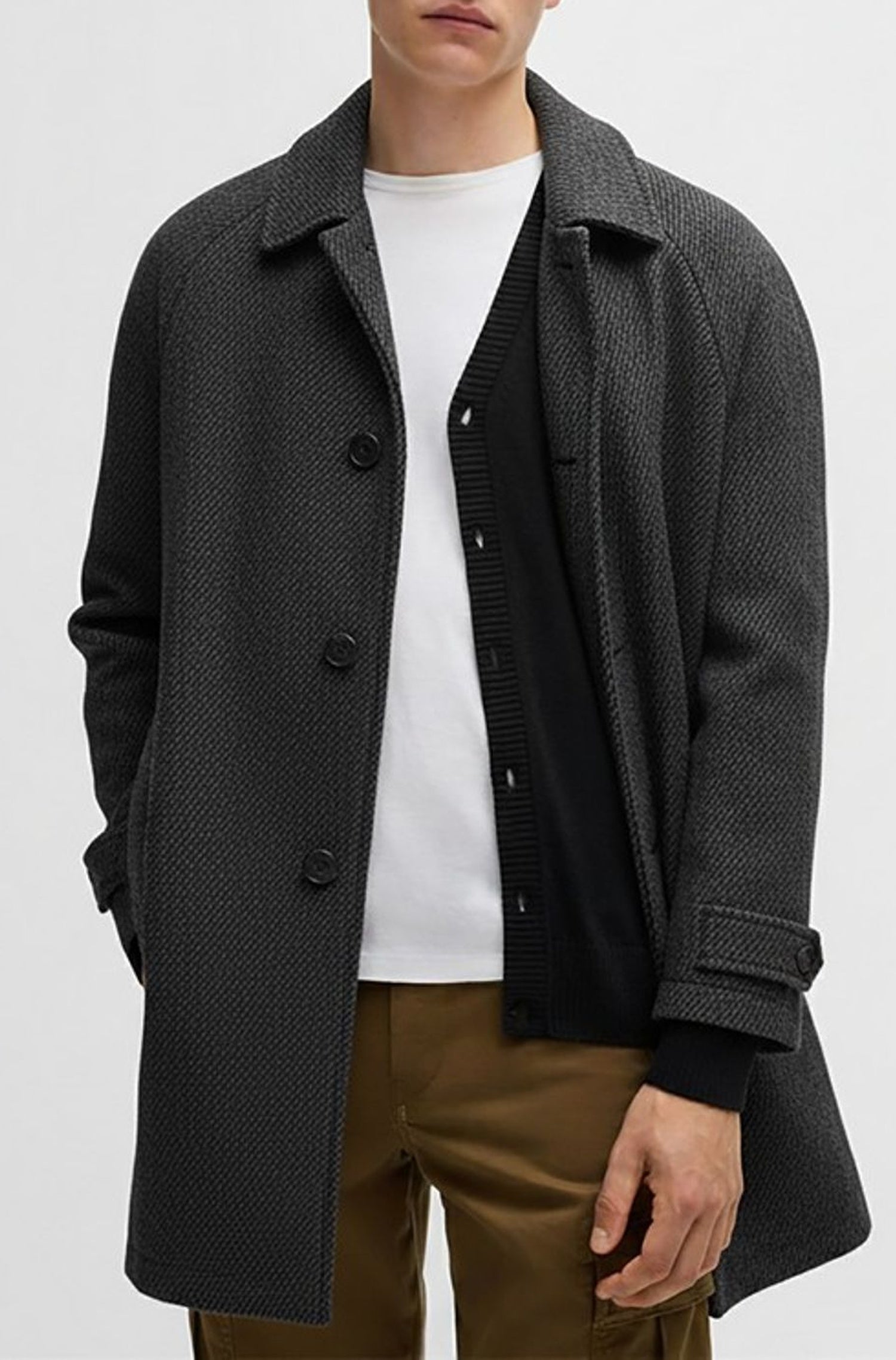 Parka Ocozy en laine - Black