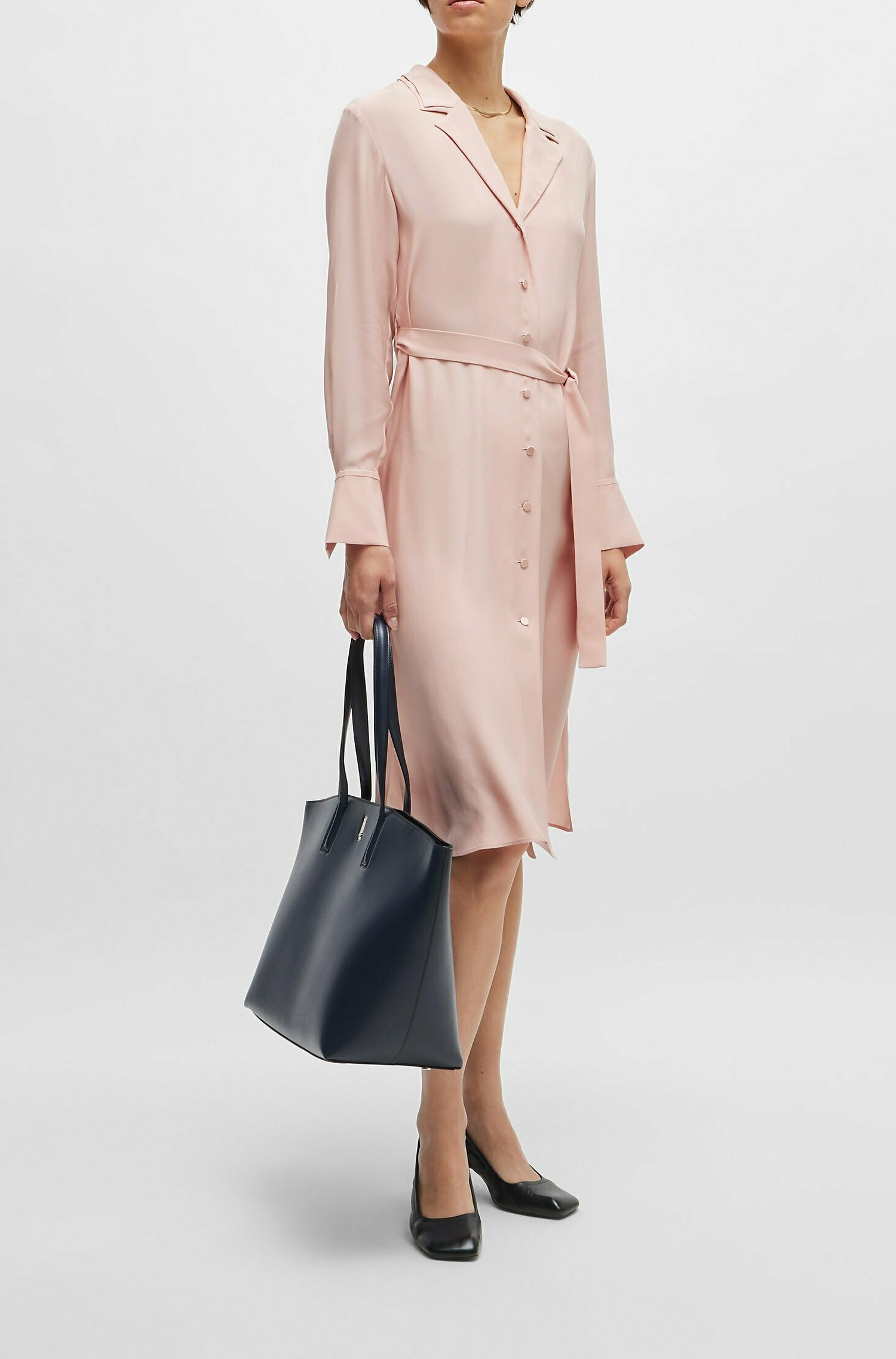 Robe Dicrasa en soie - Light & Pastel Pink