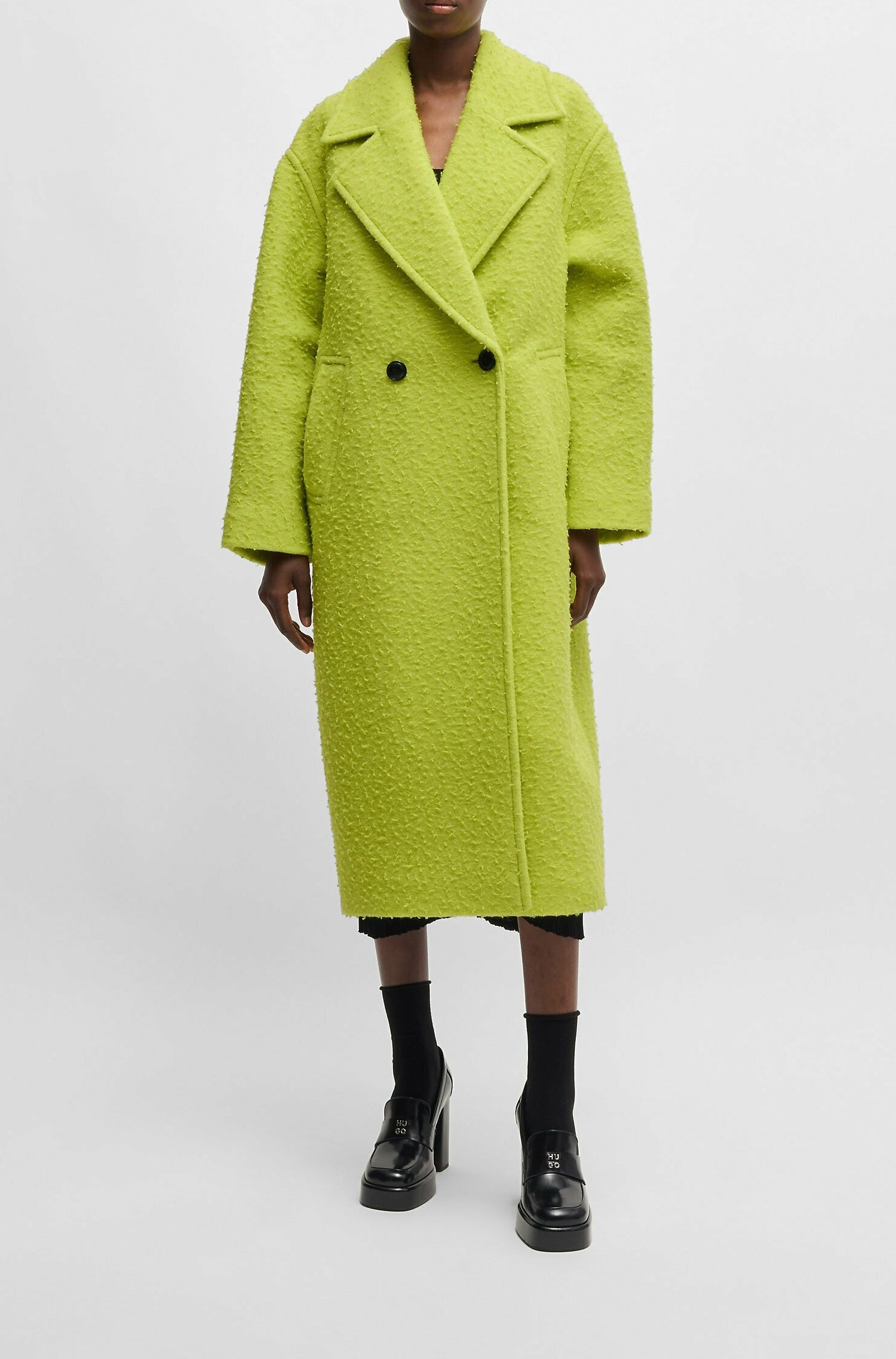 Manteau Manea en laine - Bright Yellow