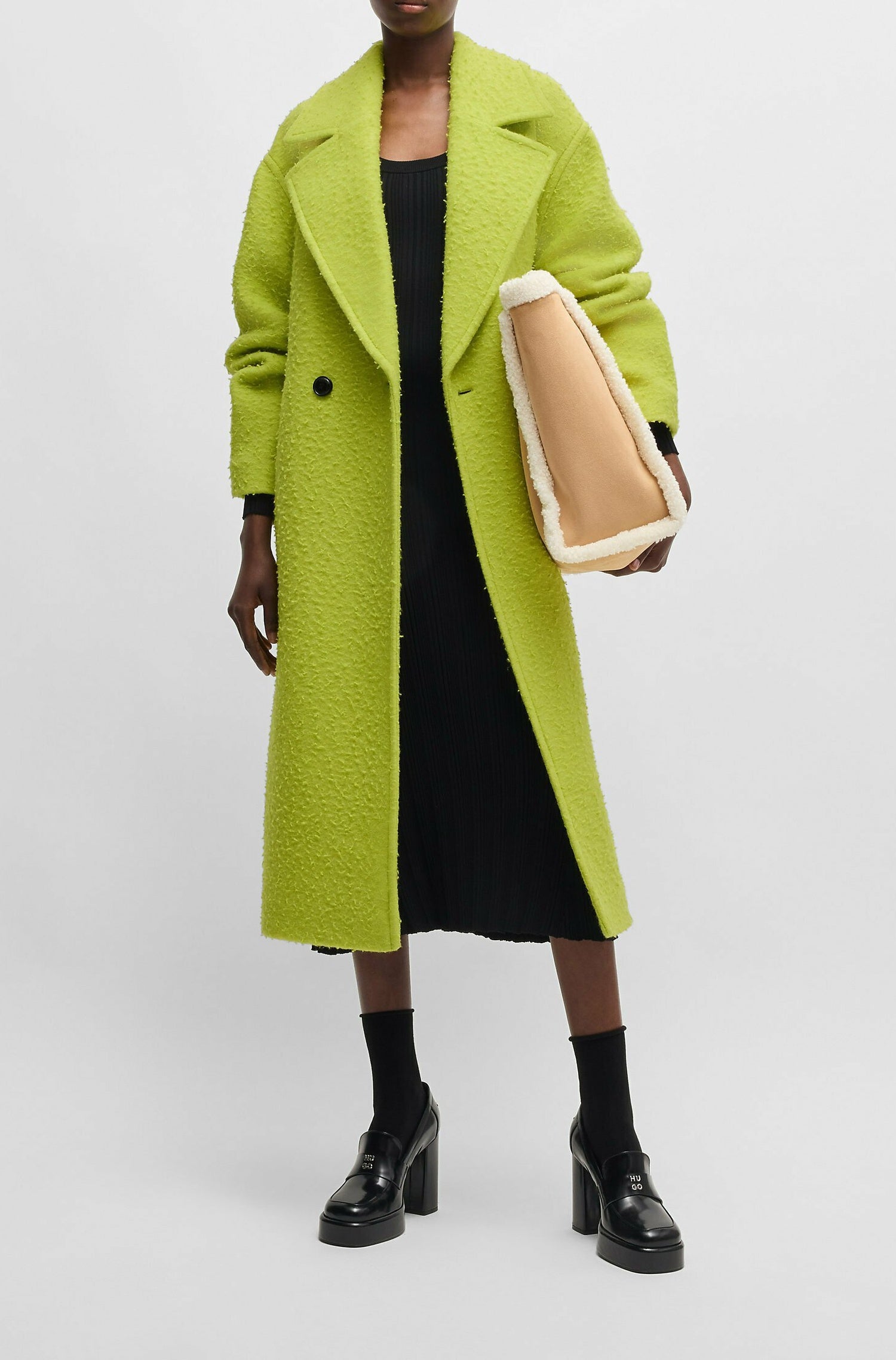 Manteau Manea en laine - Bright Yellow