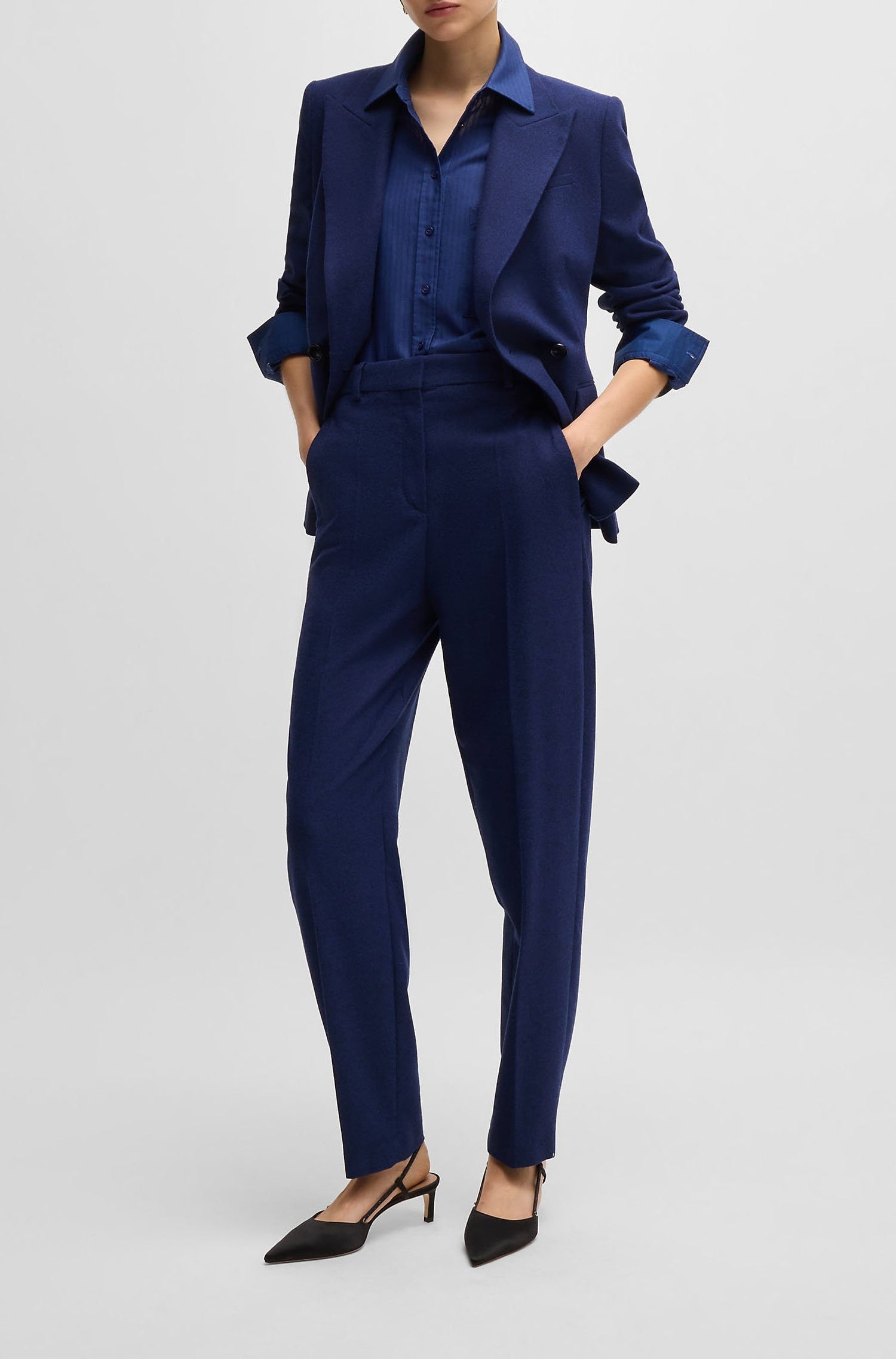 Pantalon Tabitha en laine - Open Blue