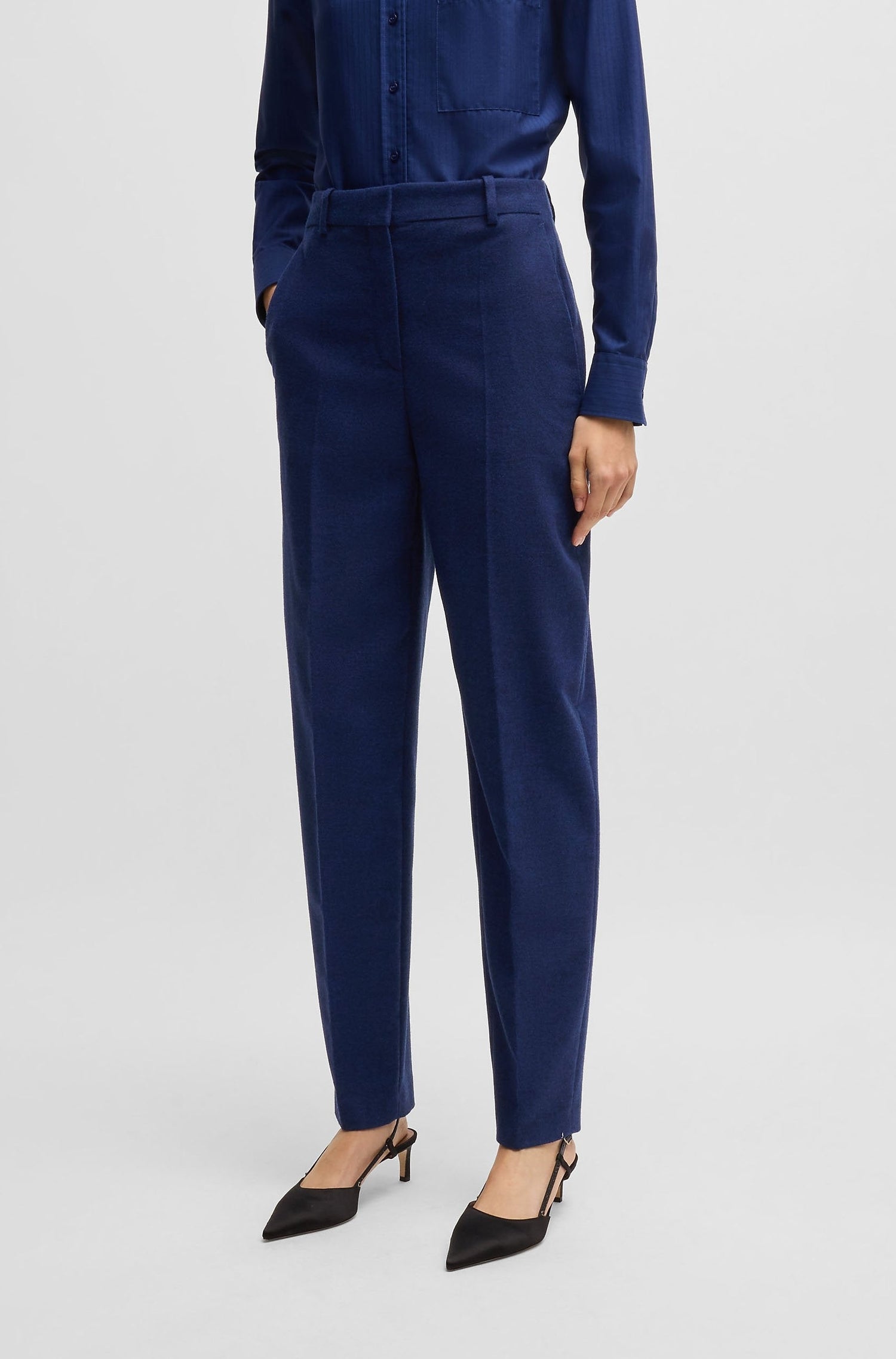 Pantalon Tabitha en laine - Open Blue