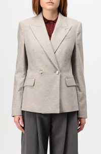Blazer Jia en laine - Open Grey