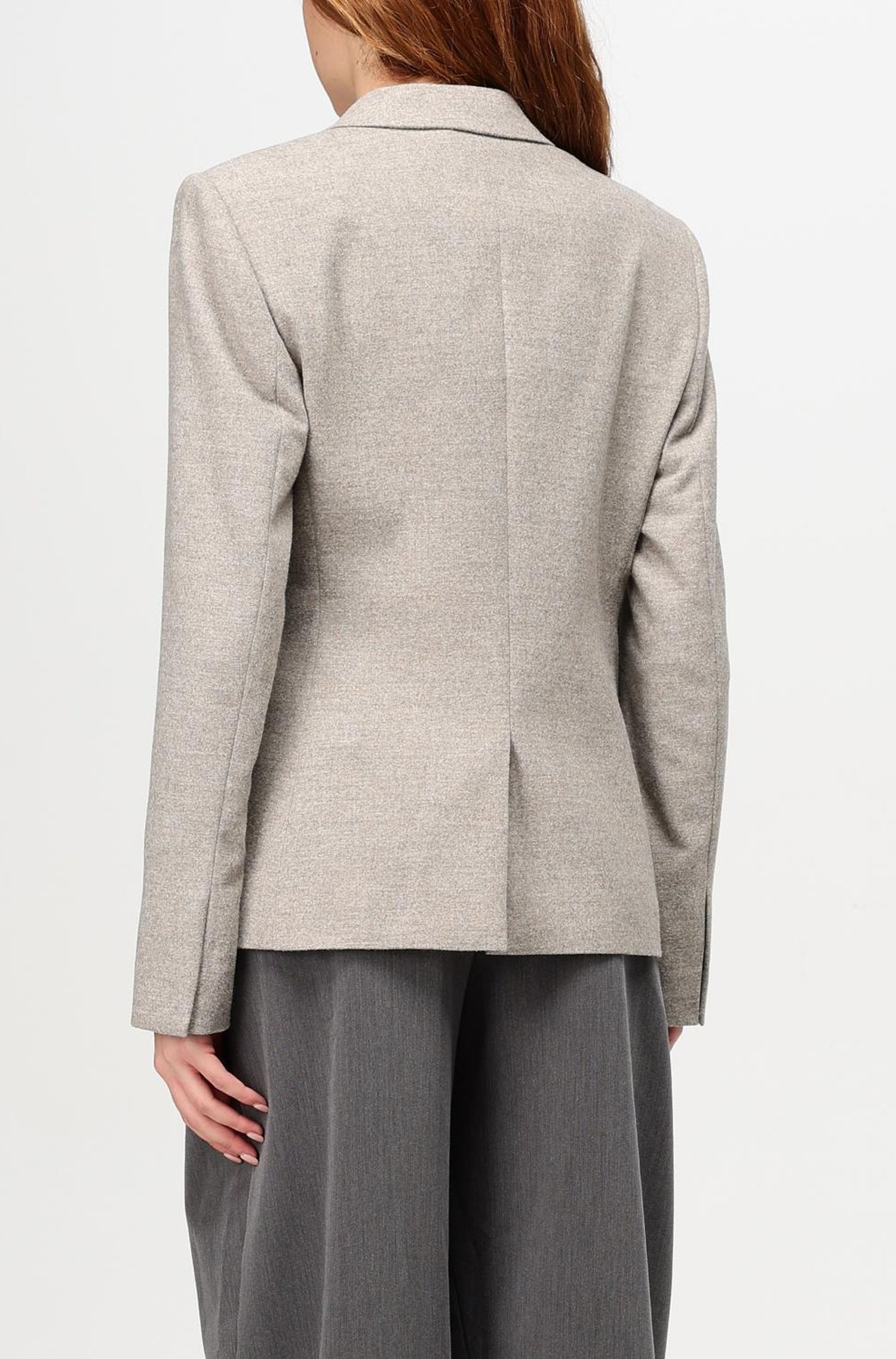Blazer Jia en laine - Open Grey