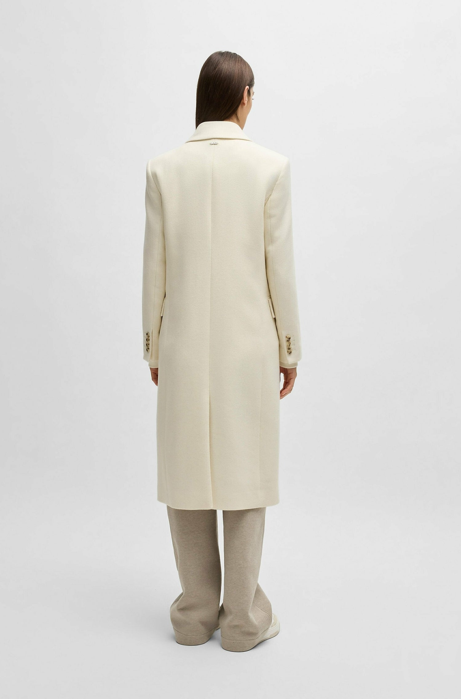 Manteau Callaf en laine - Open White
